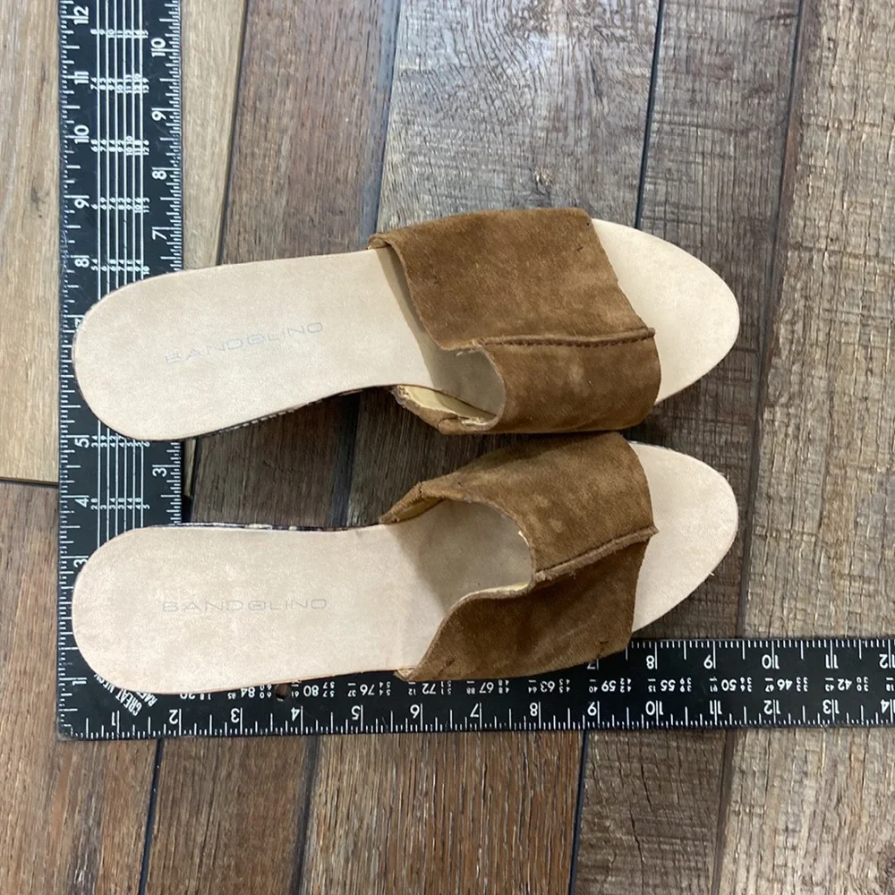 Bandolino Suede Platform Sandals Size 9